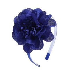 2PCS Hair Accessories Candy Solid Color Flower Headbands Hairbands For Girls New Handmade Hoop Headwear Kids Bands