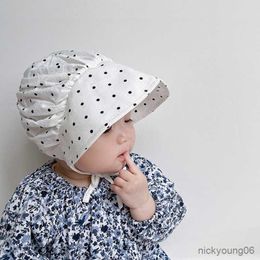 Hair Accessories Cute Dot Print Baby Cap Newborn Infant Up Palace Hat Outdoor Girl Sun Hats