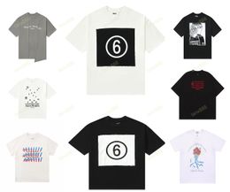 Men's Tshirts Designer Mm Margiela t Shirt Mens Number Embroidery Tshirt Men Tshirt Spring Summer for Shirts Womens Tees Short Sleeves Casual Printing Tops Us Size Sxl