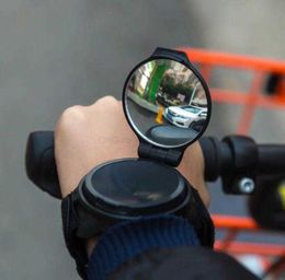 360 Degree rotation reflector Bicycle rearview mirror Wearable arm wrist bike retroreflector safety Bicycle Accessories Bike Mirror Watch