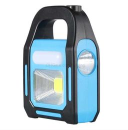 outdoor camping solar lamp Portable charger LED COB flasjlight torch for fishing hunting hiking emergency sports workLED floodlight Lantern