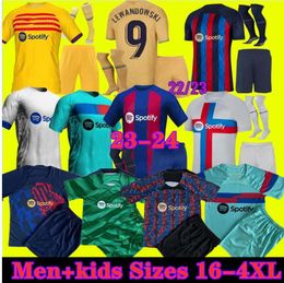 Size 16-4XL Camisetas de football MEMPHIS Kun Aguero Barcelona soccer jerseys BARCA FC 21 22 ANSU FATI 2021 2022 ANSU FATI GRIEZMANN F.DE JONG DEST PE