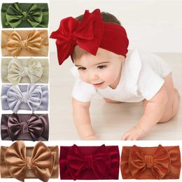 Hair Accessories Children's Gold Velvet Headband Double Bow Baby Newborn