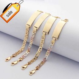 Zodiac Cicret Charm Anklets and Bracelets Gold Plated Copper Alloy Men Wholesale 18k Bracelets Personalised