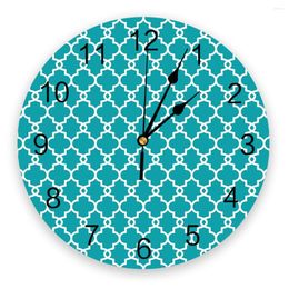 Wall Clocks Geometric Moroccan Modern Clock For Home Office Decoration Living Room Bathroom Decor Needle Hanging Watch