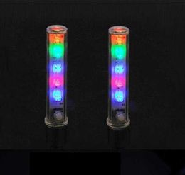 5 LED 8 mode adjustable Bike Bicycle Wheel Tyre Valve Cap Spoke Neon Light Lamp bicycle Car auto motorcycle gas lights Accessories Wholesale