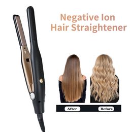 Hair Straighteners 2 in 1 Care Professional Straightener Negative ion N Mens Ceramics Curling Iron Fast Heating Styling Tools 230602