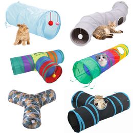 Toys Pet Cat Tunnel Toys Foldable Pet Cat Kitty Training Interactive Fun Toy for Cats Rabbit Animal Play Tunnel Tube