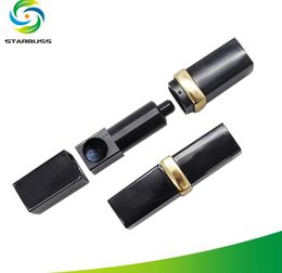 Smoking Pipes Black gold metal convenient personalized metal pipe