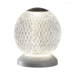 Table Lamps Bedroom Net Red Atmosphere Charging Bedside Lights Creative Romantic Night Fixture Rechargeable Usb Led