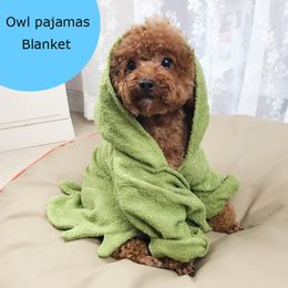 Mats Cotton Cartoon Pets Dog Pyjamas Funny Fashion Puppy Cats Small Large Animals Drying Towel Bathing Blanket Supplies For Yorkshire