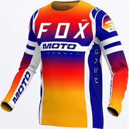 Men's T-Shirts 2023 Men's Downhill Jerseys Hpit Fox Mountain Bike MTB Shirts Offroad DH Motorcycle Jersey Motocross Sportwear Clothing Bike SA1W