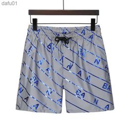 Summer Mens Shorts Designer Sports Quick Drying Men Beach Pants Black and White letter print Short L230520