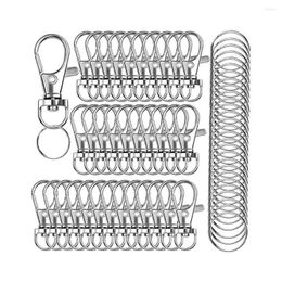 Keychains 120 Pieces/Set Snap Hooks Replacement Keyring Buckles Assorted Kit Clips