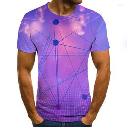 Men's T Shirts 2023 Summer Men 3D T-shirt HD Digital Print Tshirt Geometric Shirt Casual Harajuku Short-sleeved Breathable Tees