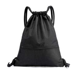 unisex men women outdoor Drawstring backpack bag portable girls school packs waterproof camping Travelling shoulder bags workout shoes pouch