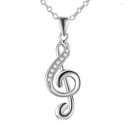 Chains Vintage Accessories Music Chic Gift Necklace Fashion Charm Treble G Musica Note Pendant Jewellery Necklaces Pendants