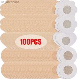 100pcs Soft Nipple Covers Disposable Breast Round Flower Sexy Tape Stick on Bra Pad Pastie for Women Intimate Accessories Nipple L230523