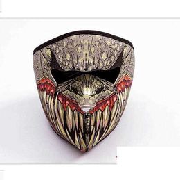 outdoor tactical mask 3D Cartoon skull ghost masks breathable camping cycling face masks terror motorcycle bike riding masks