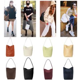 Designer bucket the row Underarm bags Women Shopping Luxury Park tote Bag Genuine Leather Soft clutch Shoulder pochette handbags cross body mens hobo top handle bag