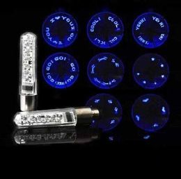 Wholesale New Hot Cool 7 LED Bicycle mountain Bike Lamp Wheel Tyre Spoke Flash Letter Lights Hot sale Colourful valve lights