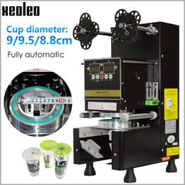 Machine Xeoleo Cup Sealer Cup Sealing Hine Full Automatic Bubble Tea Hine for 9/9.5/8.8 Pp/pe/paper Milk Tea Cup Boba Tea Hine