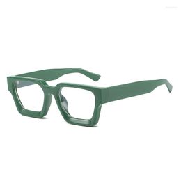 Sunglasses Fashion Anti-blue Light Flat Glasses Retro Square Frame Eyeglass Women Men Computer Optical Prescription Eyeglasses