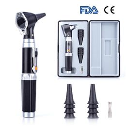 Trimmers Professional Otoscopio Diagnostic Kit with 8 Tips Medical Home Doctor ENT Ear Care Endoscope LED Portable Otoscope Ear Cleaner