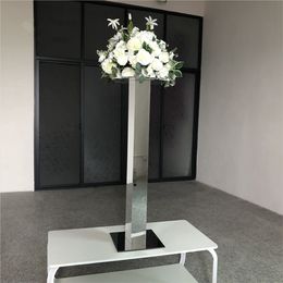 Wedding Metal Flower Rectangle Rack Stand Geometric Vase Display Frame Party Road Lead Home Plant Rake Decoration imake949