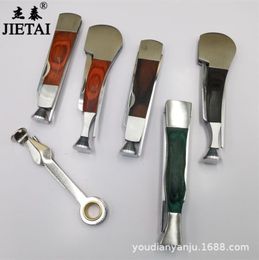 Smoking Pipes Sandalwood thickened three in one metal cigarette cutter pressure rod needle scraper integrated cigarette cutter accessories