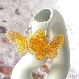 Charm Fashion Creative Colour Butterfly Pendant Earrings For Women 2023 New Ladies Jewellery Direct R230603