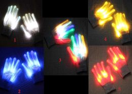 LED lighting gloves flashing cosplay novelty glove led light up toy flash adult ghost skull gloves for Halloween Christmas Party bar prop