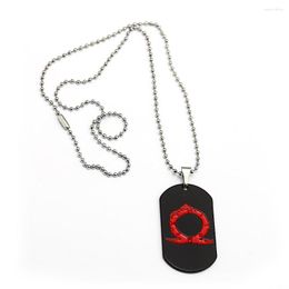 Pendant Necklaces Mengtuyi Statement Necklace Games God Of War 4 Kratos Leather Chain Choker Dog Tag