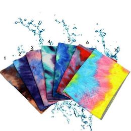 ultrafine Fibre yoga towels pilates exercise fitness mat blankets Non Slip Colourful tie dye yoga mats cover hot sale Alkingline