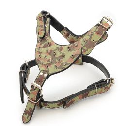 Simple Large Dog Rivets Spiked Studded PU Leather Dog Harness for Pitbull Large Breed Dogs Pet Products