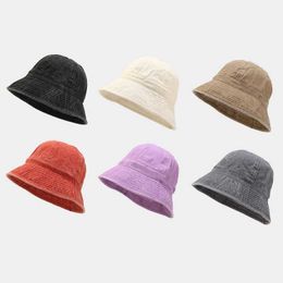 Wide Brim Hats 2022 Pure Cotton Colourful Bucket Fisherman Outdoor Travel Sun Hat for Men and Women 195 G230603