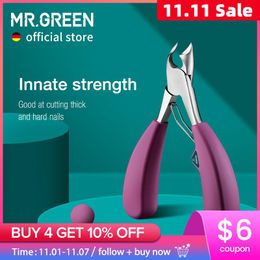 Kits Mr.green Nail Clipper Stainless Steel Ingrown Toenail Clipper Good at Cutting Thick and Hard Nails Pedicure Manicure Tool