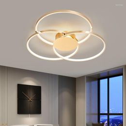 Chandeliers Gold/Chrome Plated Modern Led Chandelier For Bedroom Living Room Decoration Lustre AC110-220v Lights