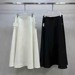 601 2023 Summer Brand Same Style Womens Half Skirt Above Knee Button weilank277