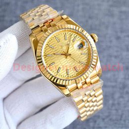 Relógio masculino de luxo com diamante 40mm data autômato 36mm relógio feminino ouro 904L pulseira de aço inoxidável safira escondida fivela dobrável à prova d'água Dhgate Gift Watch