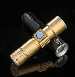 USB Charging flashlight portable mini led Rechargeable flashlight Q5 aluminium alloy torch Lamp 3 mode outdoor camping hiking flashlight lights Alkingline