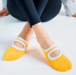 Big Size Women Yoga Exercise Socks Silicone Non Slip Pilates Sox Breathable Cotton Fitness Ballet Dance Gym Sports Sock Slippers with Grip foot protector Alkingline