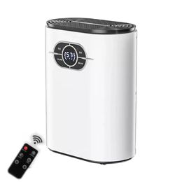 Appliances 2l Dehumidifier for Home Mini Bathroom Air Dryer Moisture Absorbent Dehumidifier with Remote Control Large Capacity Dehumidifier