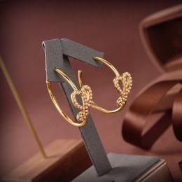 loews designer earrings Designer plated 18K gold stud brand high-quality Valentine's Day loewe wedding gift
