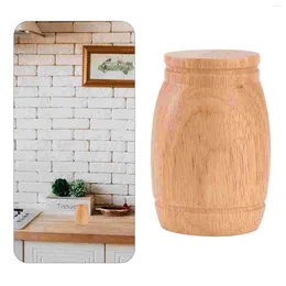 Dinnerware Sets Spice Storage Wooden Jar Condiment Bottles 8 4.5 4.5cm Seasoning Salt Pepper Shakers Bamboo