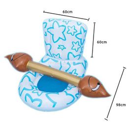 giant inflatable closestool water Floating toilet for advertising Funny water sports Game fighting Bar Lazy sleeping Water bed Lounge Pvc Air Floats Mattress