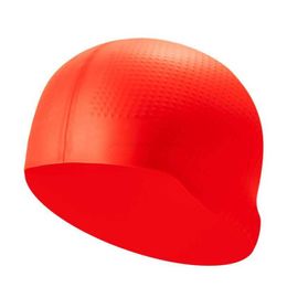 Silicone Long Hair Swim Hat Durable Rubber waterproof Water pool sports Swimming Caps for Adults men women Fashion Driving Ear Protective hats