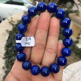 Strand Natural Lapis Lazuli Royal Blue Lady Bracelet 12mm