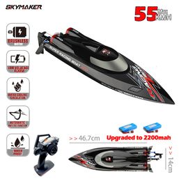 ElectricRC Boats WLtoys WL916 High Speed RC Boat 55kmh Remote Control Boats 2.4GHz Capsize Low Battery Alarm RC Boat Toy Gift for Kids Adults 230602