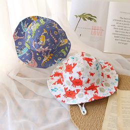 2PCS Hair Accessories 1PC Children Summer Bucket Hat Kids Sun Caps For Boys Girls Letter Print Fisherman autumn Baby Beach